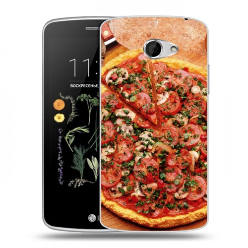 Дизайнерский пластиковый чехол для LG K5 Пицца