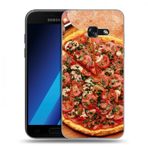 Дизайнерский силиконовый чехол для Samsung Galaxy A7 (2017) Пицца