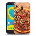 Дизайнерский пластиковый чехол для Alcatel U5 Пицца