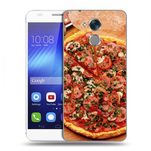 Дизайнерский пластиковый чехол для Huawei Honor 6C Пицца