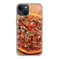 Дизайнерский пластиковый чехол для Iphone 14 Пицца