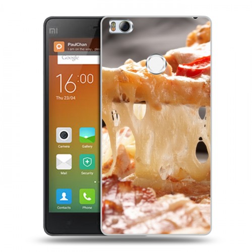 Дизайнерский силиконовый чехол для Xiaomi Mi4S Пицца