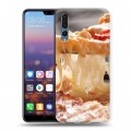 Дизайнерский силиконовый с усиленными углами чехол для Huawei P20 Pro Пицца