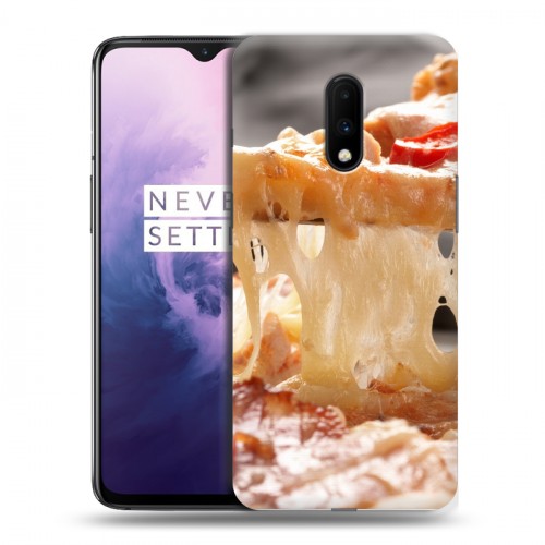 Дизайнерский пластиковый чехол для OnePlus 7 Пицца