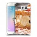 Дизайнерский силиконовый чехол для Samsung Galaxy S6 Edge Пицца