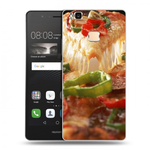 Дизайнерский пластиковый чехол для Huawei P9 Lite Пицца