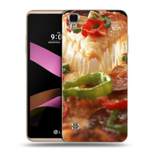 Дизайнерский пластиковый чехол для LG X Style Пицца