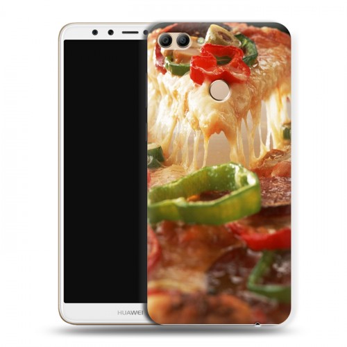 Дизайнерский пластиковый чехол для Huawei Y9 (2018) Пицца