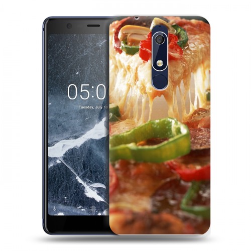 Дизайнерский пластиковый чехол для Nokia 5.1 Пицца