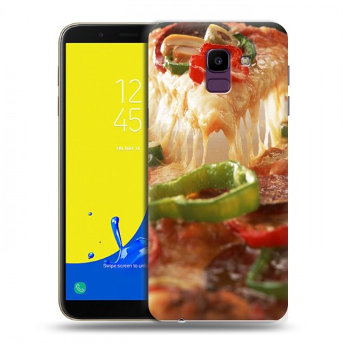 Дизайнерский пластиковый чехол для Samsung Galaxy J6 Пицца