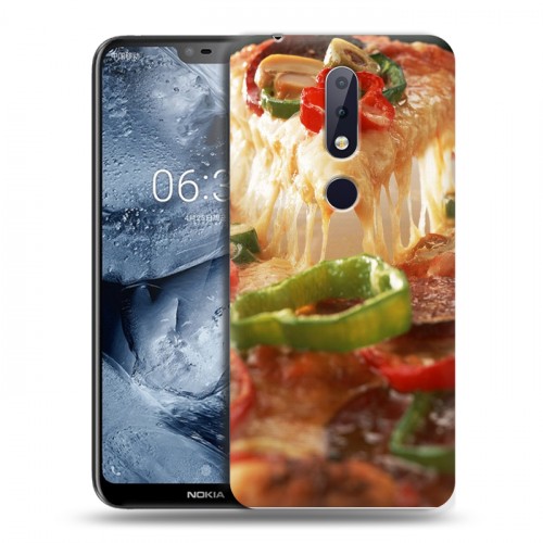 Дизайнерский пластиковый чехол для Nokia 6.1 Plus Пицца