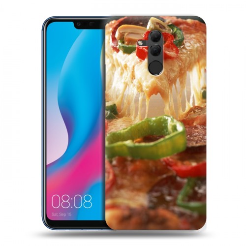 Дизайнерский силиконовый с усиленными углами чехол для Huawei Mate 20 Lite Пицца