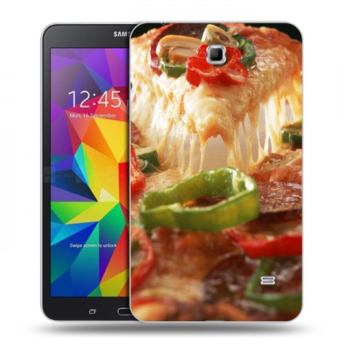 Дизайнерский силиконовый чехол для Samsung GALAXY Tab 4 7.0 Пицца