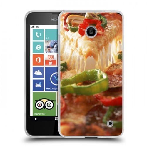 Дизайнерский пластиковый чехол для Nokia Lumia 630/635 Пицца