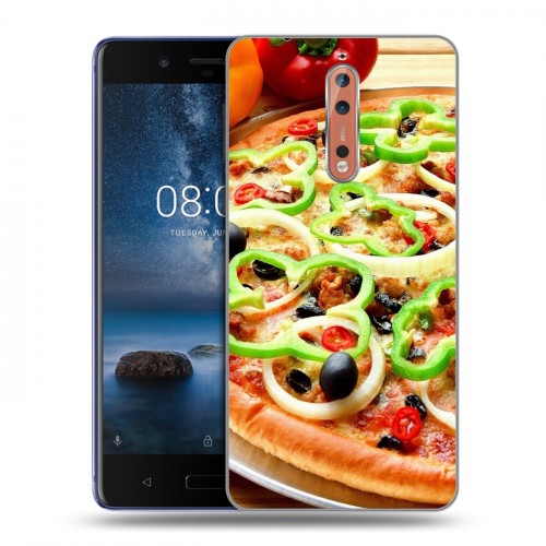 Дизайнерский пластиковый чехол для Nokia 8 Пицца