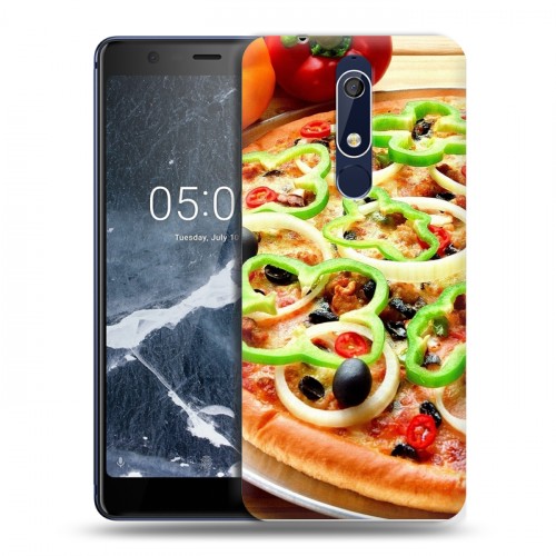 Дизайнерский пластиковый чехол для Nokia 5.1 Пицца