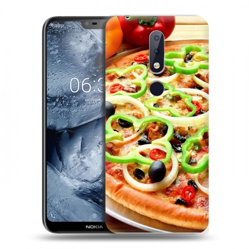 Дизайнерский пластиковый чехол для Nokia 6.1 Plus Пицца