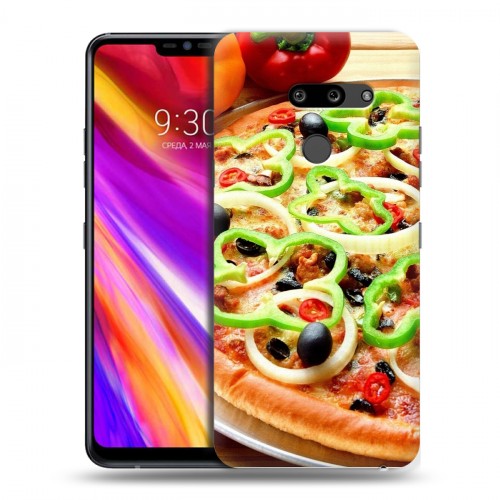 Дизайнерский пластиковый чехол для LG G8 ThinQ Пицца