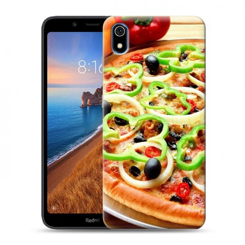 Дизайнерский силиконовый чехол для Xiaomi RedMi 7A Пицца