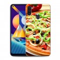 Дизайнерский пластиковый чехол для Samsung Galaxy M11 Пицца