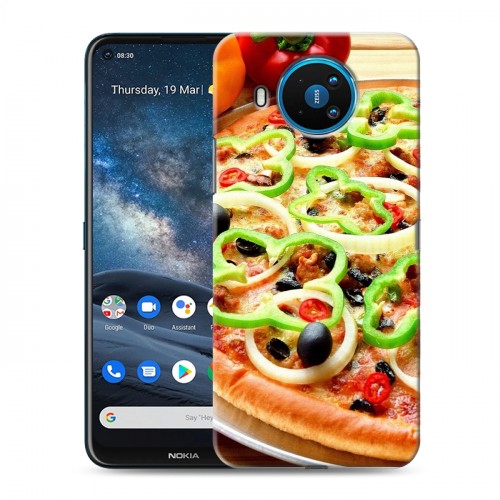 Дизайнерский силиконовый чехол для Nokia 8.3 Пицца