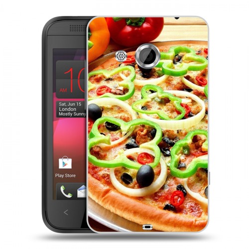 Дизайнерский пластиковый чехол для HTC Desire 200 Пицца