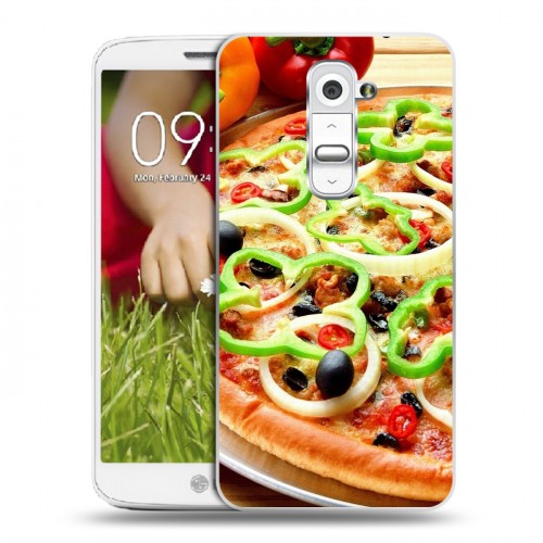 Дизайнерский пластиковый чехол для LG Optimus G2 mini Пицца