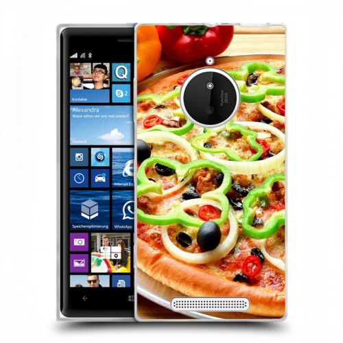 Дизайнерский пластиковый чехол для Nokia Lumia 830 Пицца