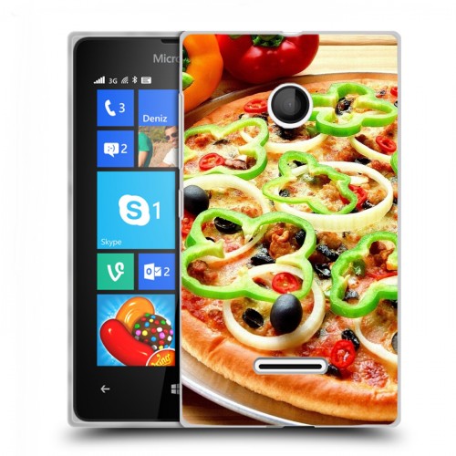 Дизайнерский пластиковый чехол для Microsoft Lumia 435 Пицца