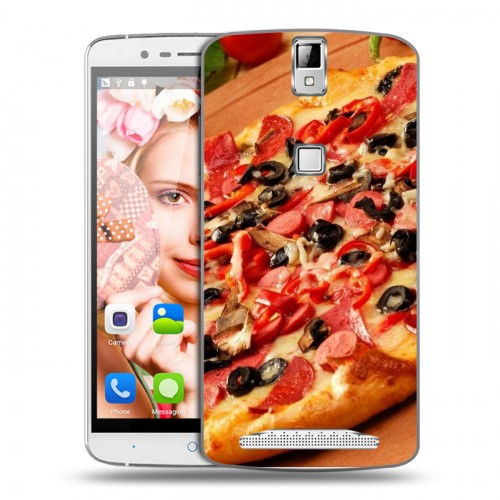Дизайнерский пластиковый чехол для Elephone P8000 Пицца