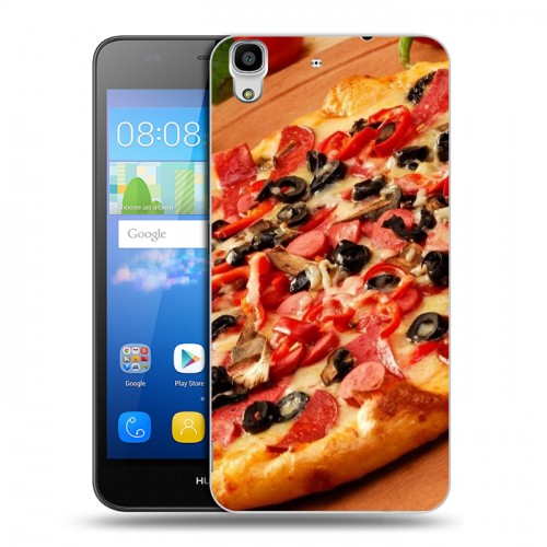 Дизайнерский пластиковый чехол для Huawei Y6 Пицца