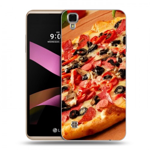 Дизайнерский силиконовый чехол для LG X Style Пицца