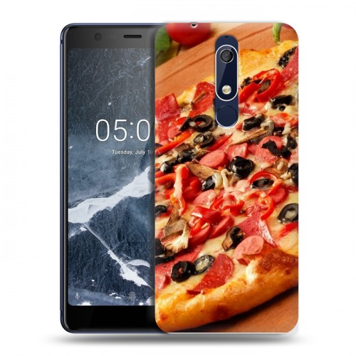 Дизайнерский пластиковый чехол для Nokia 5.1 Пицца