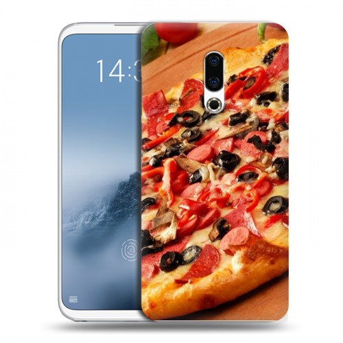 Дизайнерский силиконовый чехол для Meizu 16th Plus Пицца