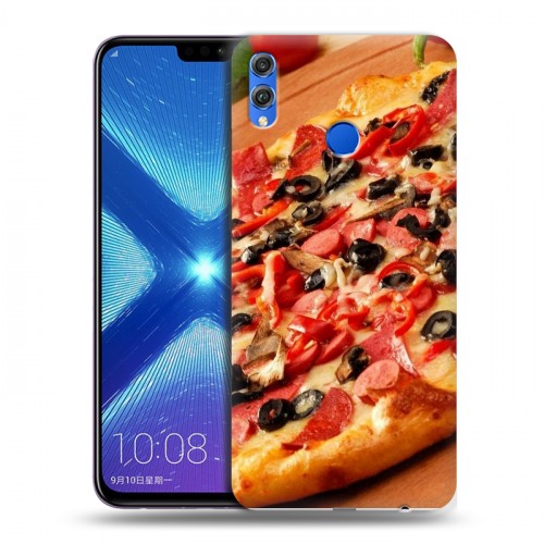Дизайнерский силиконовый чехол для Huawei Honor 8X Пицца
