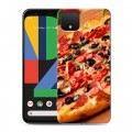 Дизайнерский пластиковый чехол для Google Pixel 4 XL Пицца