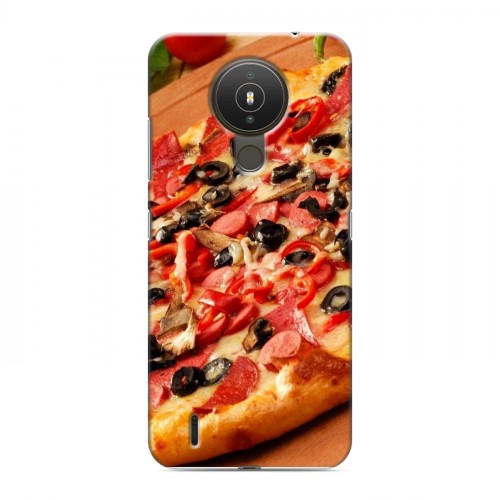 Дизайнерский силиконовый чехол для Nokia 1.4 Пицца