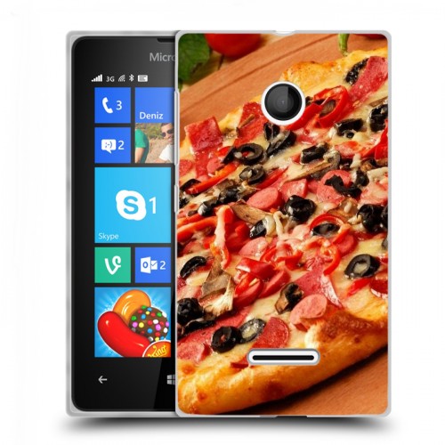 Дизайнерский пластиковый чехол для Microsoft Lumia 435 Пицца