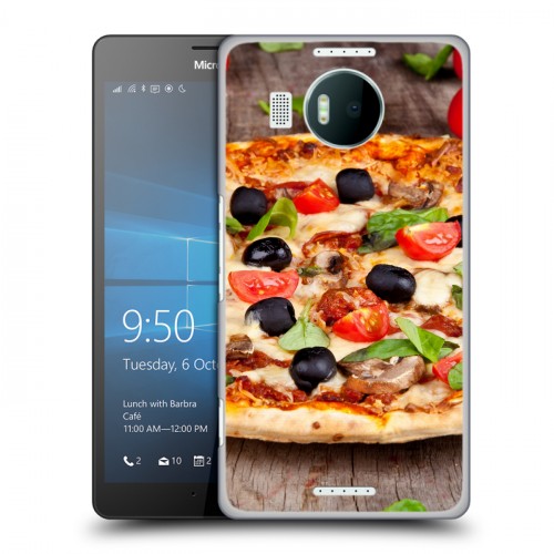 Дизайнерский пластиковый чехол для Microsoft Lumia 950 XL Пицца