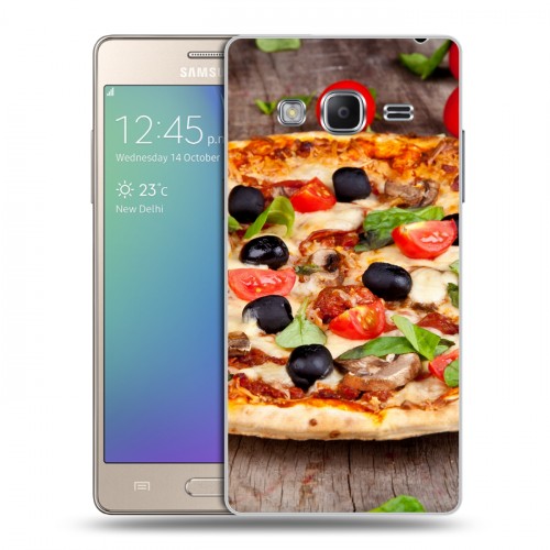 Дизайнерский пластиковый чехол для Samsung Z3 Пицца