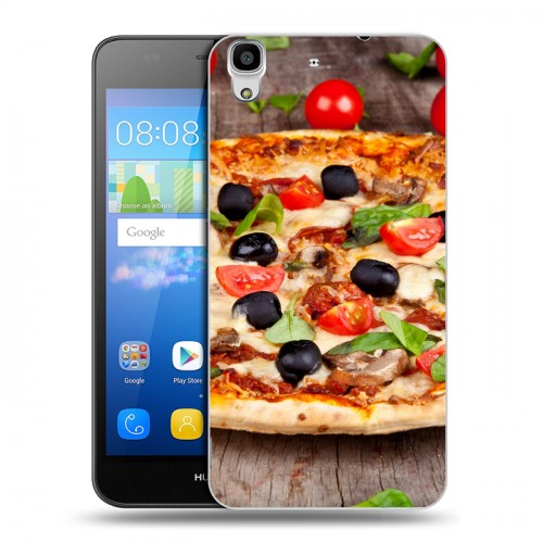 Дизайнерский пластиковый чехол для Huawei Y6 Пицца