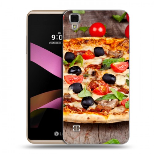 Дизайнерский пластиковый чехол для LG X Style Пицца