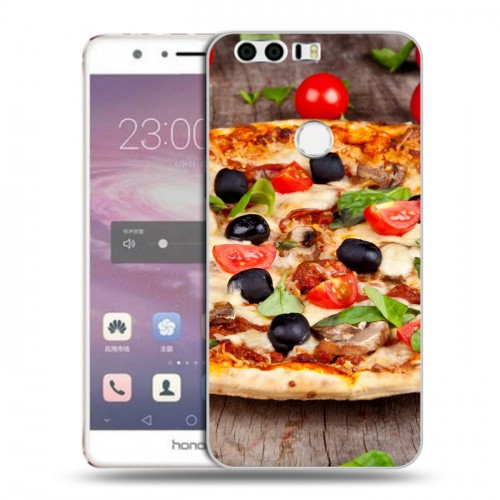 Дизайнерский пластиковый чехол для Huawei Honor 8 Пицца