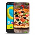 Дизайнерский пластиковый чехол для Alcatel U5 Пицца