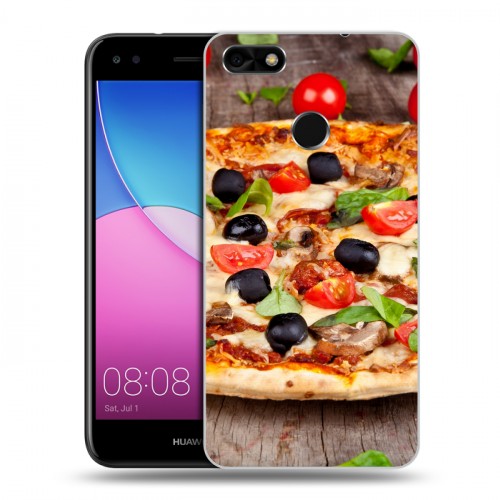 Дизайнерский пластиковый чехол для Huawei Nova Lite (2017) Пицца