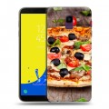 Дизайнерский пластиковый чехол для Samsung Galaxy J6 Пицца
