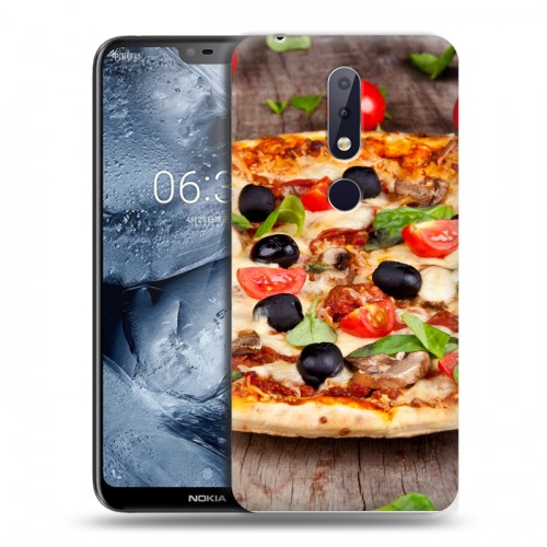 Дизайнерский пластиковый чехол для Nokia 6.1 Plus Пицца