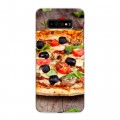 Дизайнерский пластиковый чехол для Samsung Galaxy S10 Plus Пицца