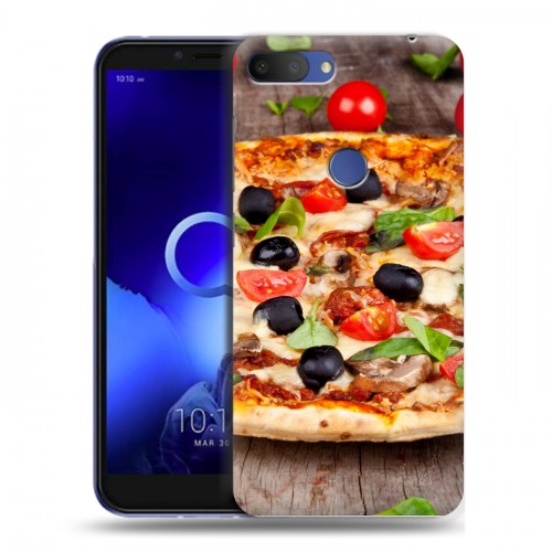 Дизайнерский пластиковый чехол для Alcatel 1S (2019) Пицца