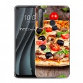 Дизайнерский пластиковый чехол для HTC Desire 20 Pro Пицца